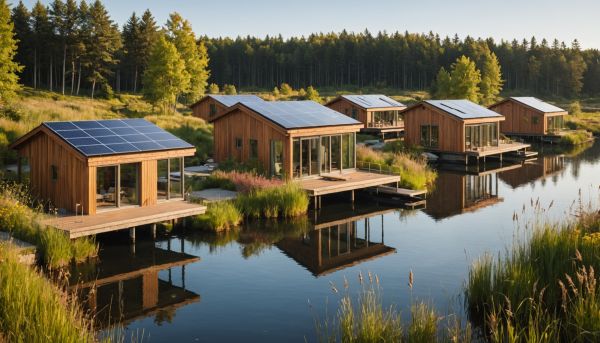 Logements éco-responsables au bord de l'eau